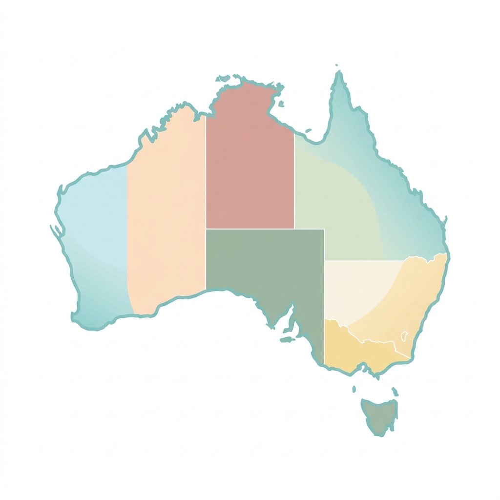 Australia Study Destination Map