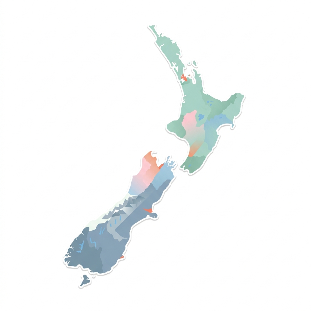 New Zealand Study Destination Map