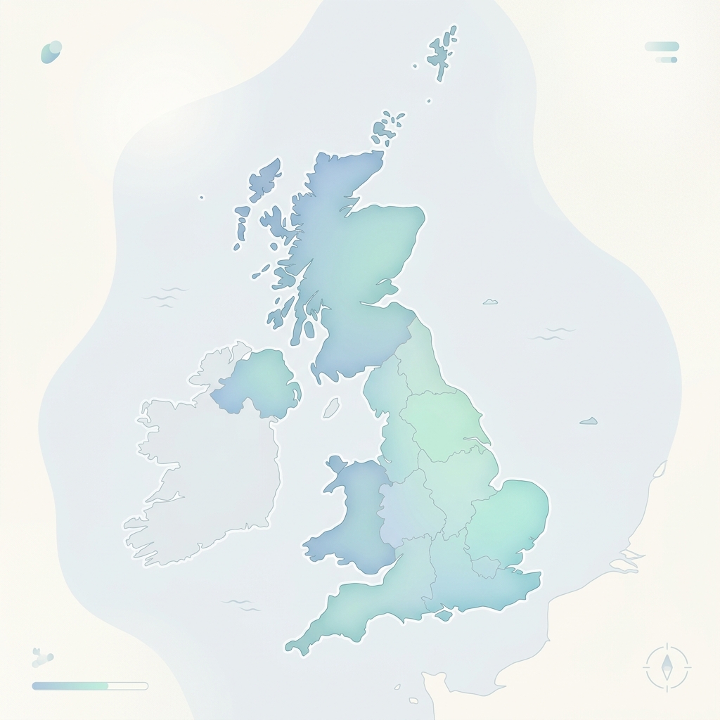 United Kingdom Study Destination Map